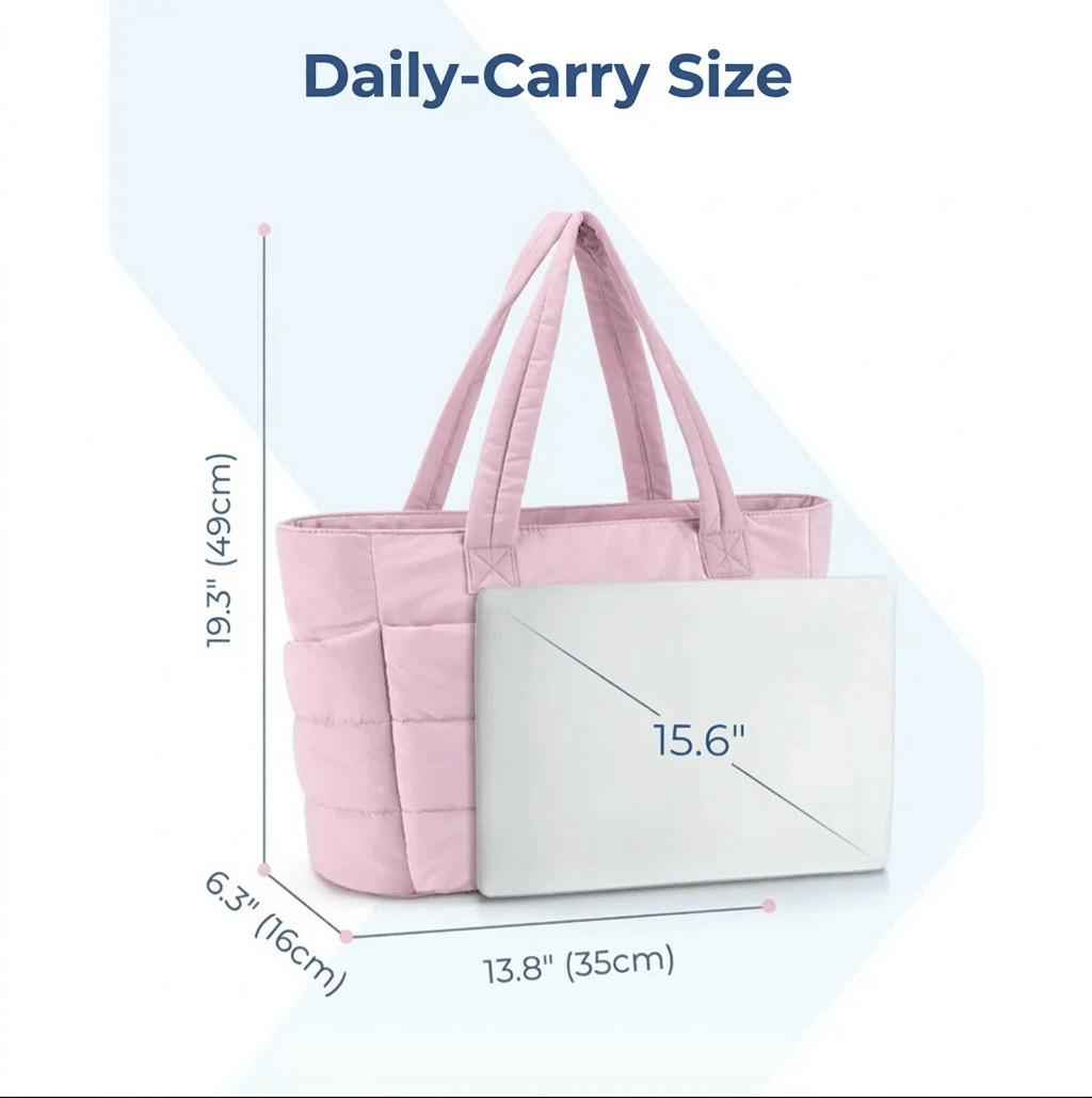 Puffy Tote Bag - BagDad